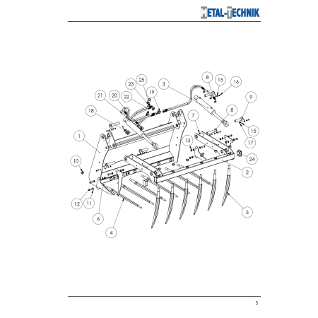 Części zamienne Metal-Technik Krokodyl 2 siłowniki